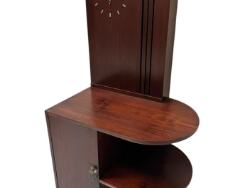 Art Deco Cabinet or Dry Bar with Clock, 1930s